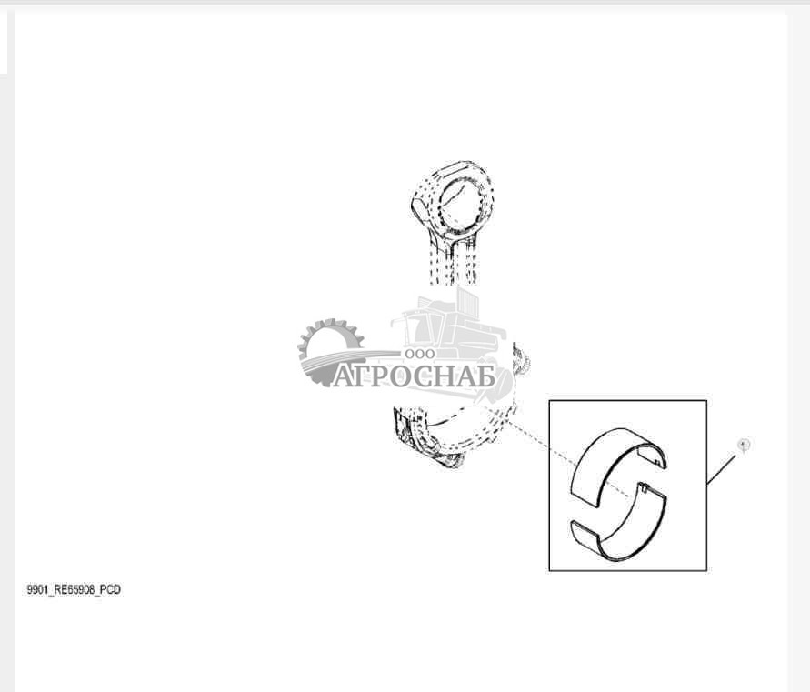 9901 Комплект шатунных подшипников 